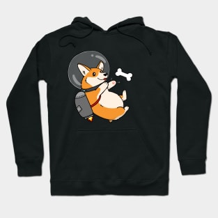 chubby space jetpack corgi Hoodie